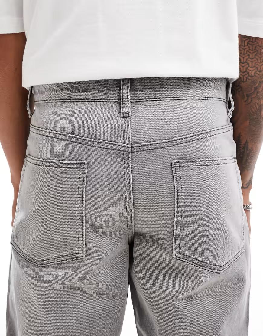 SZARE SPODNIE JEANS