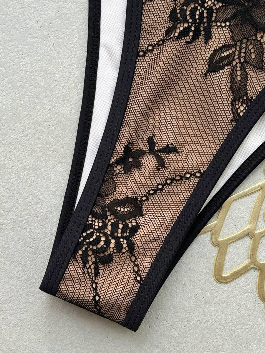 komplet bikini koronka