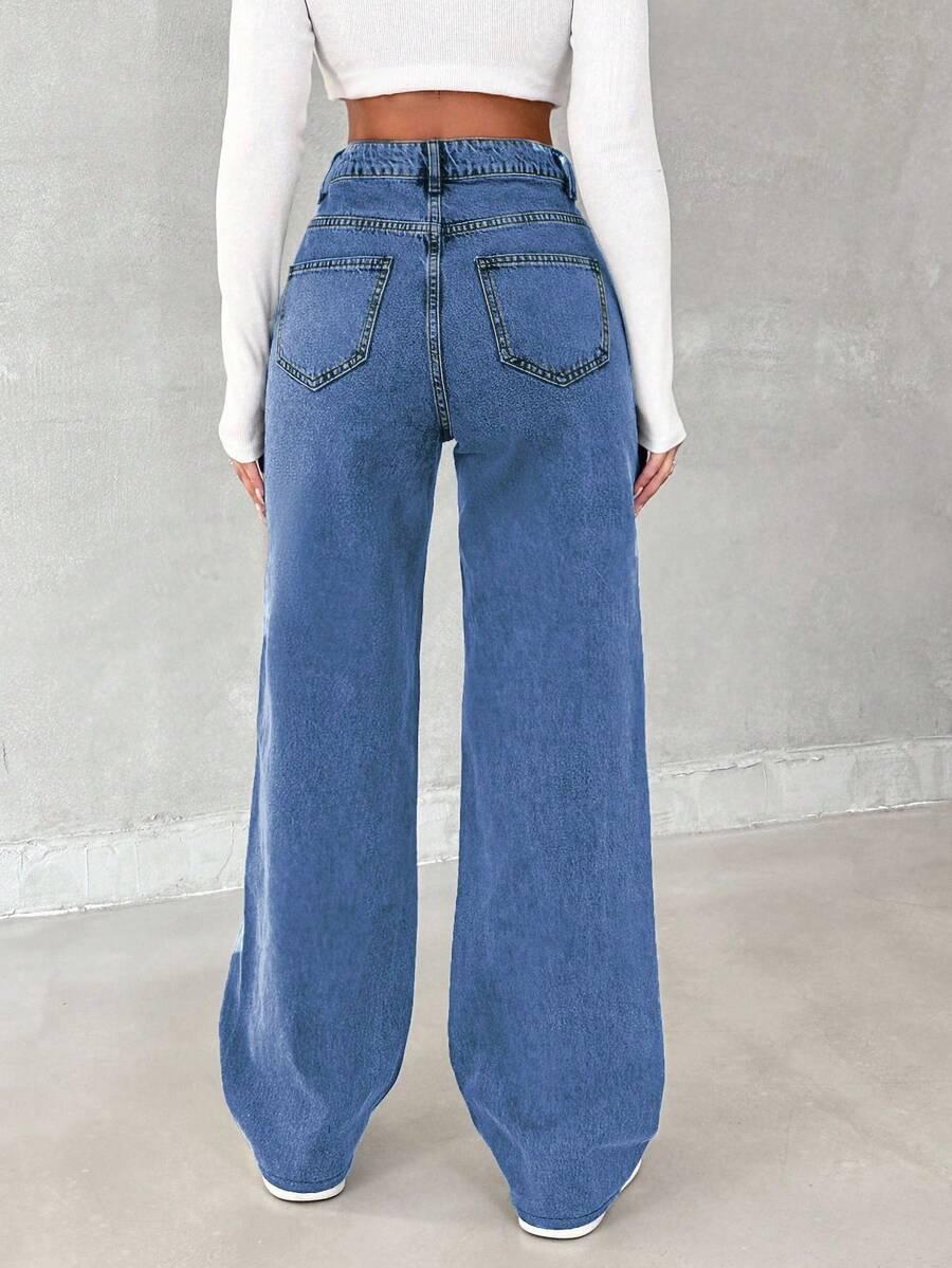 spodnie jeans prosta nogawka