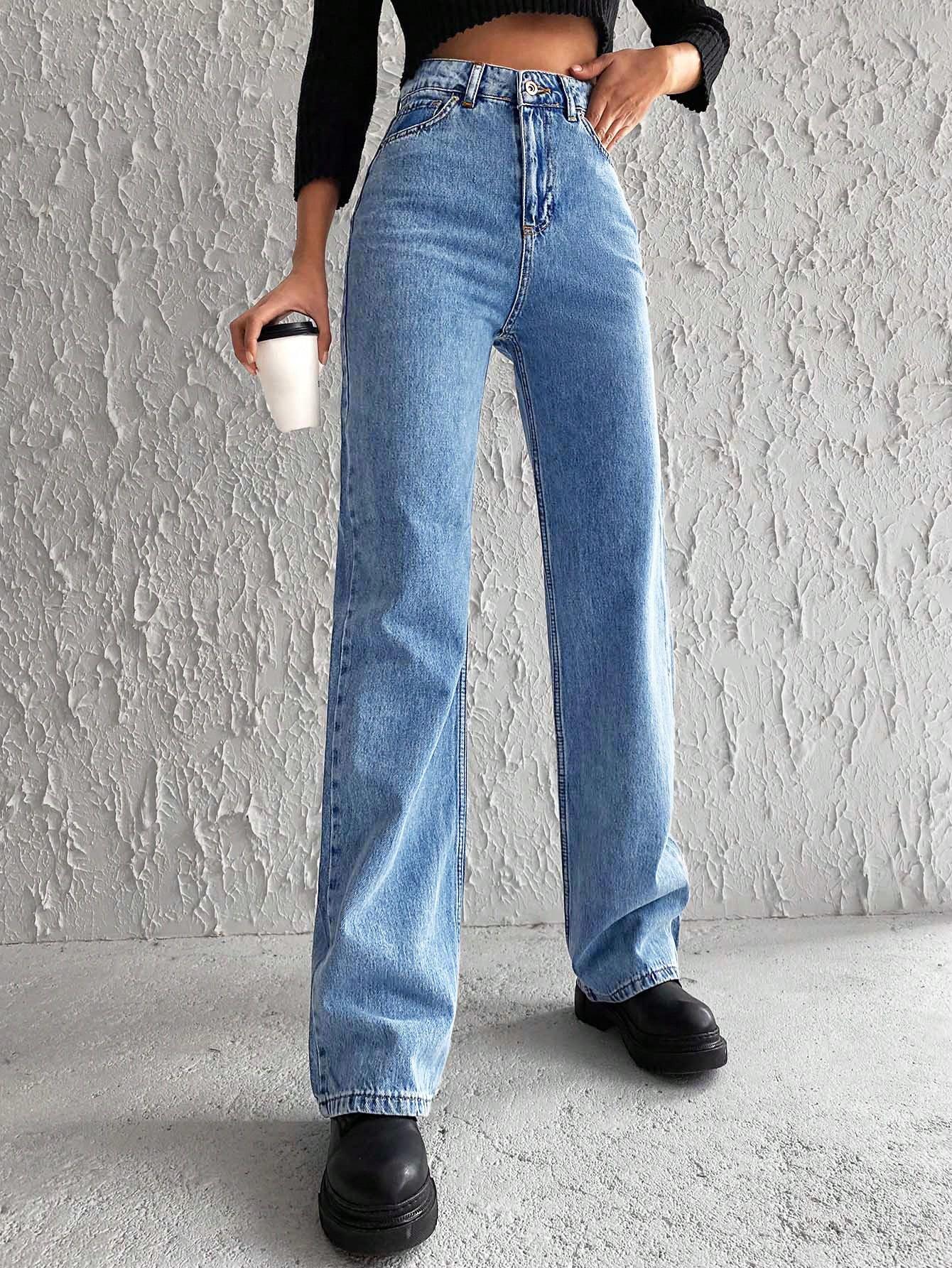 spodnie jeans PROSTA NOGAWKa