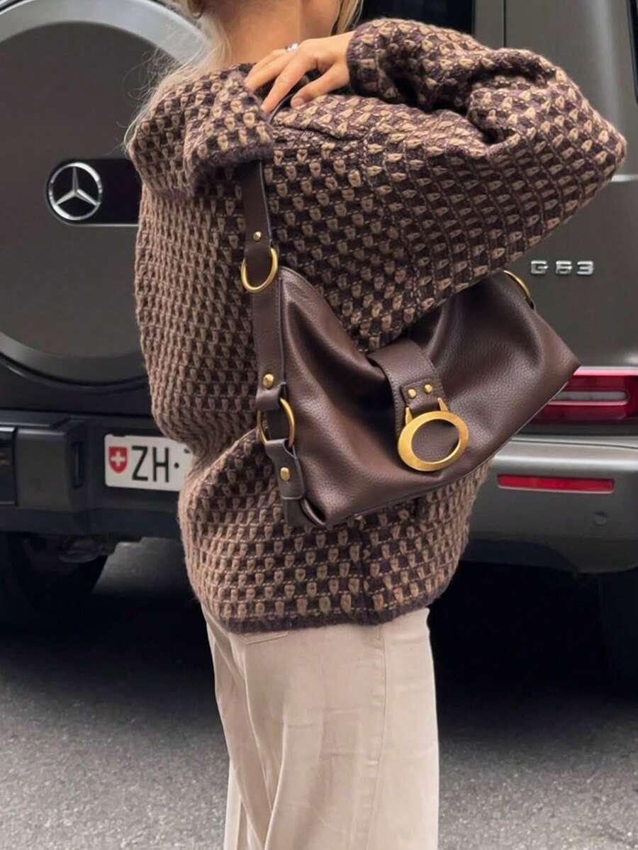 SWETER GUZIKI KIESZENIE