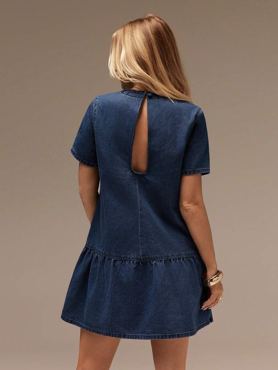 JEANSOWA MINI SUKIENKA