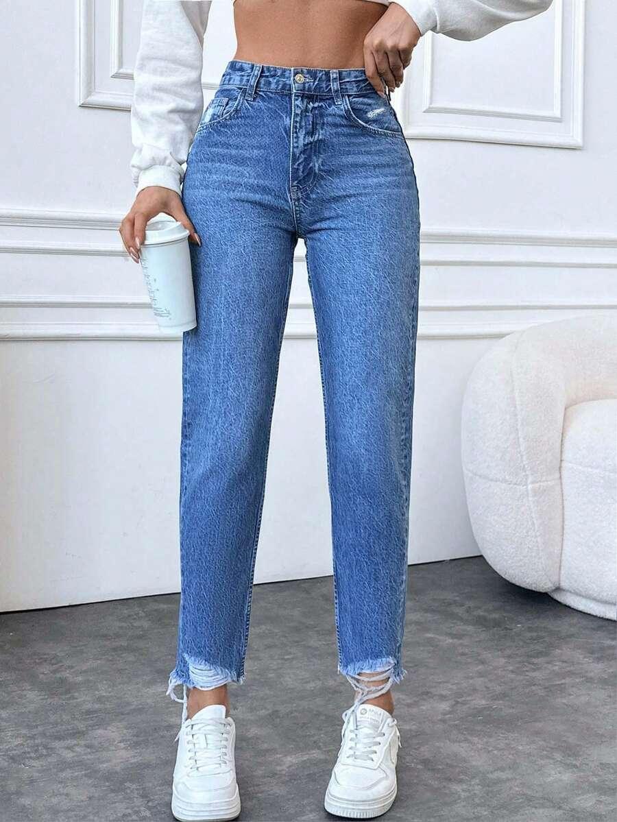 NIEBIESKIE JEANSY KIESZENIE