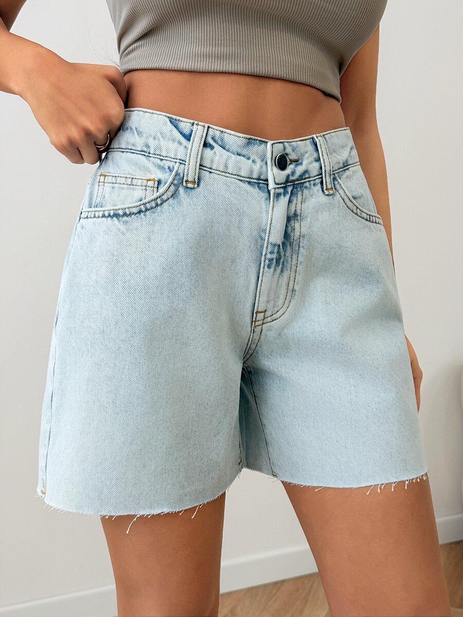 niebieskie krótkie spodenki JEANS
