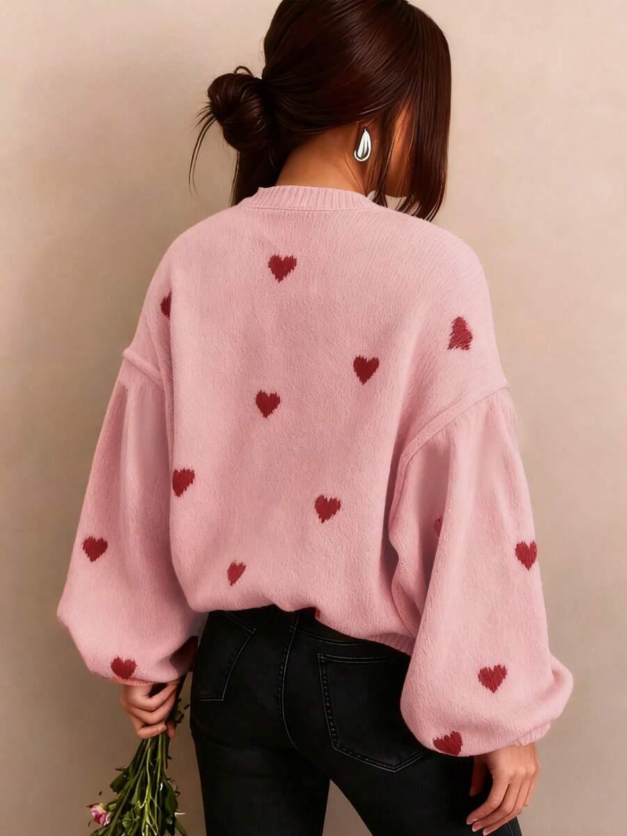 RÓŻOWY SWETER WZÓR