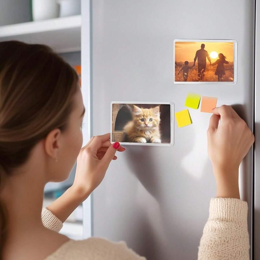 PRZEZROCZYSTY MAGNES NA LODÓWKĘ 3-PACK