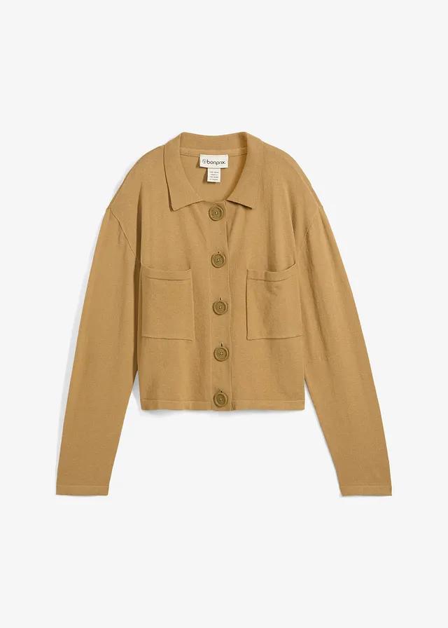 KRÓTKI SWETER ROZPINANY