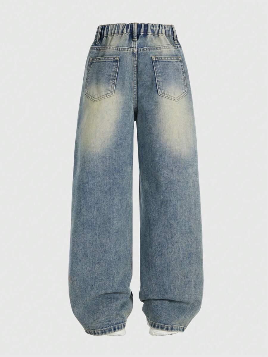 NIEBIESKIE SPODNIE JEANS
