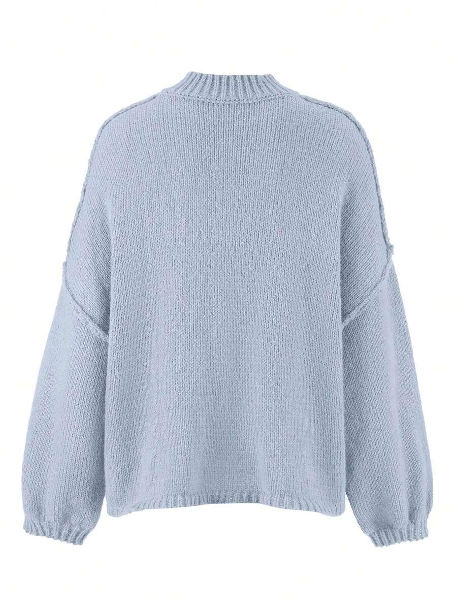 NIEBIESKI SWETER GUZIKI