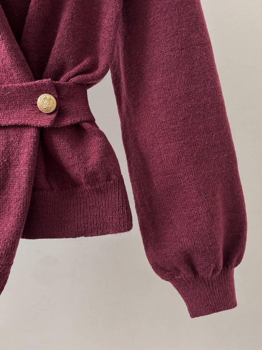 ELEGANCKI SWETER Z GOLFEM