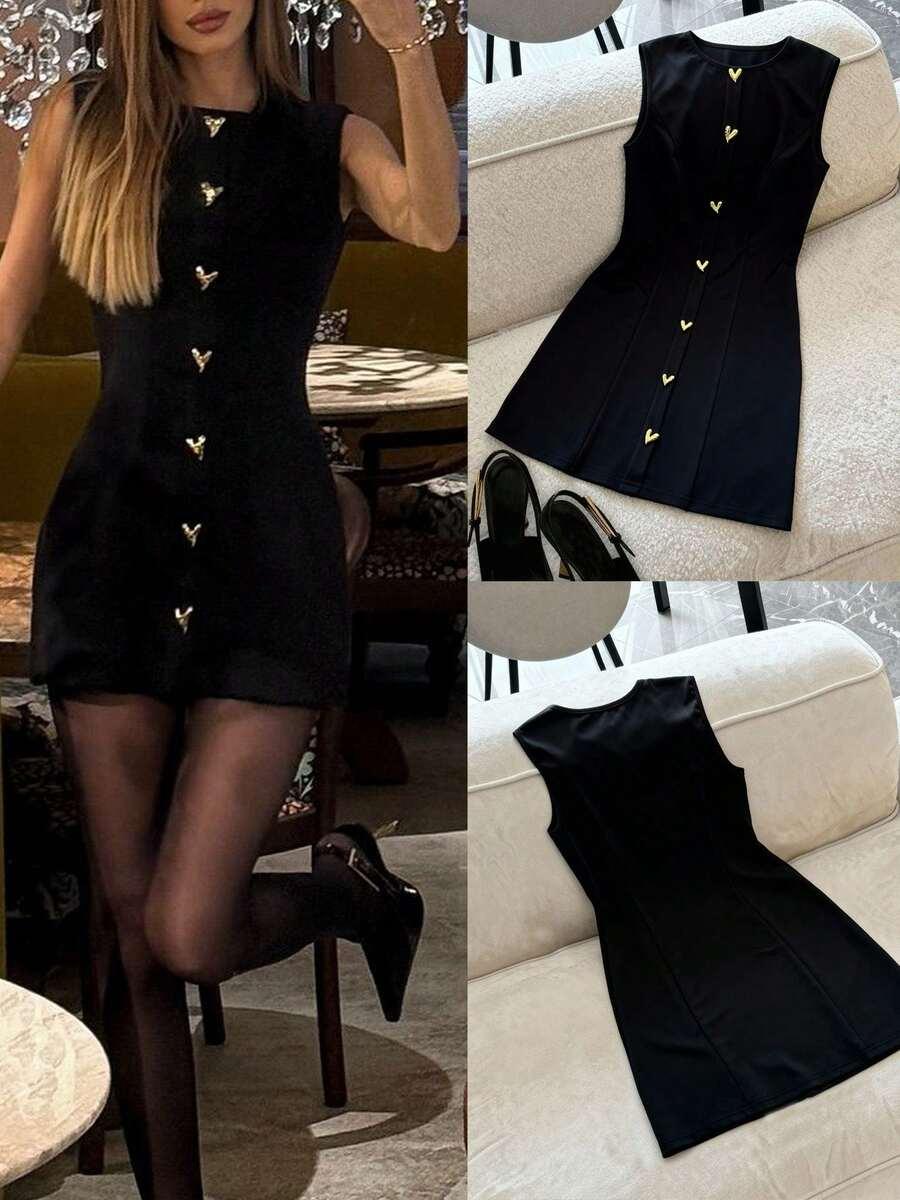 CZARNA MINI SUKIENKA