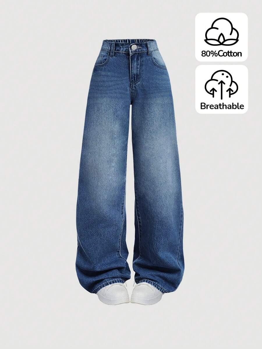 NIEBIESKIE SPODNIE JEANS