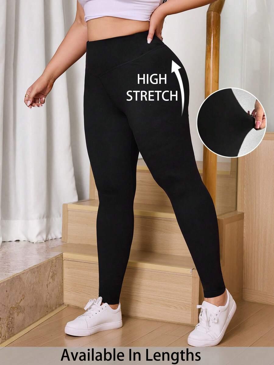 klasyczne czarne legginsy