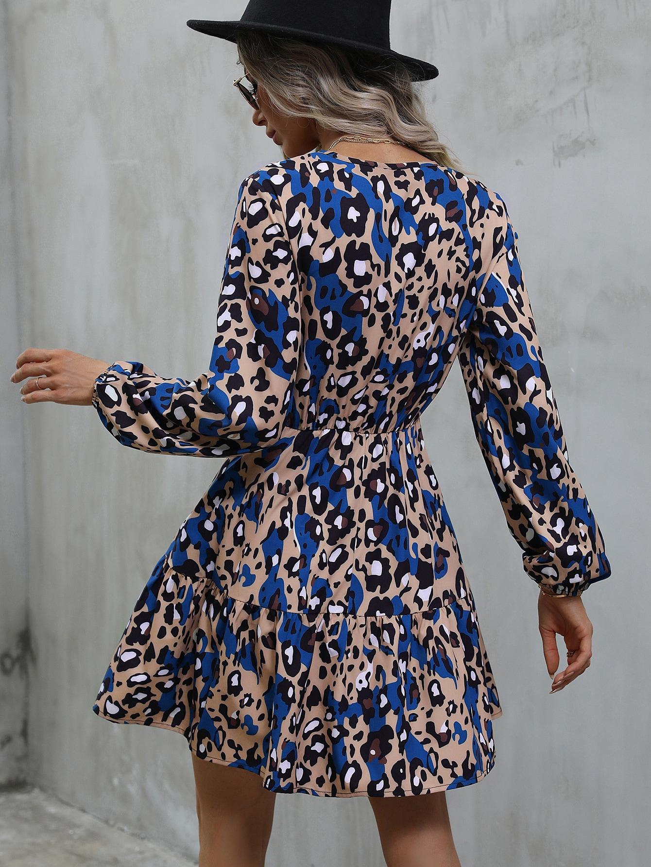 mini sukienka animal print