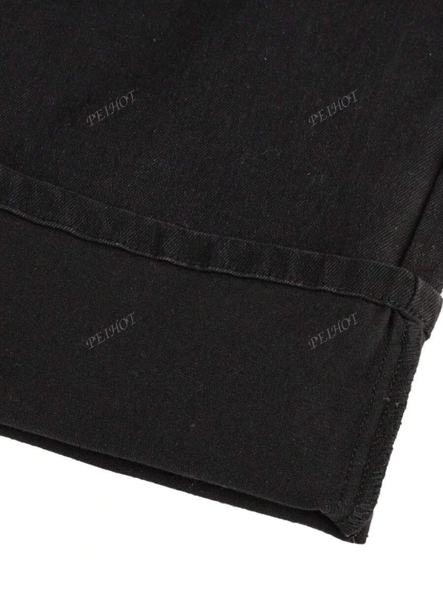 CZARNE SPODNIE JEANS