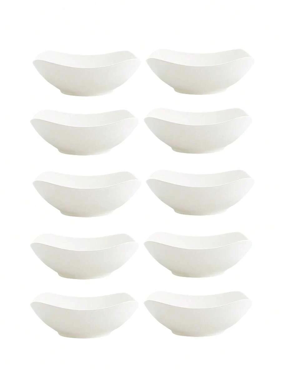 białe miski 10-pack