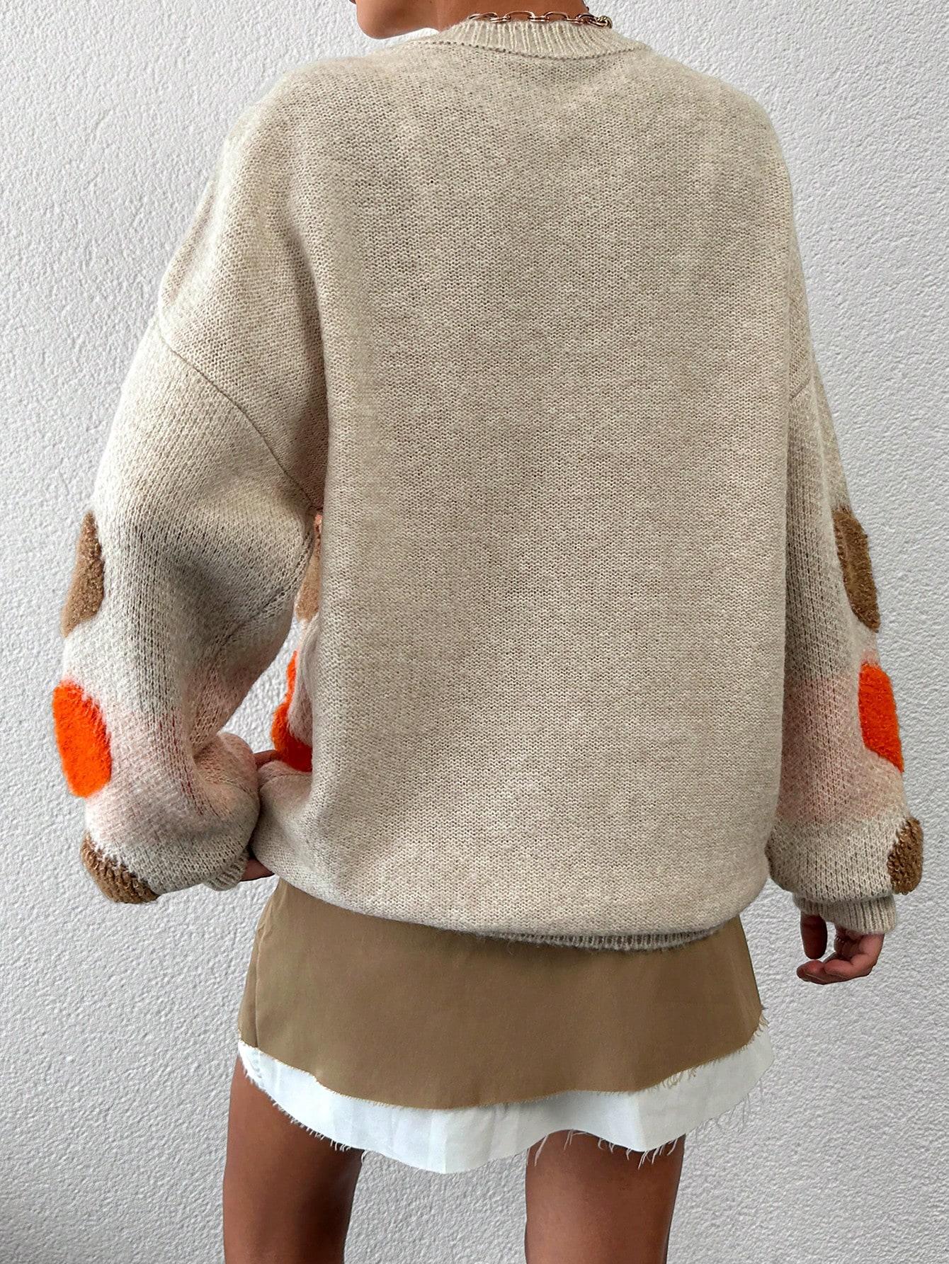 SWETER Z NADRUKIEM SERCA