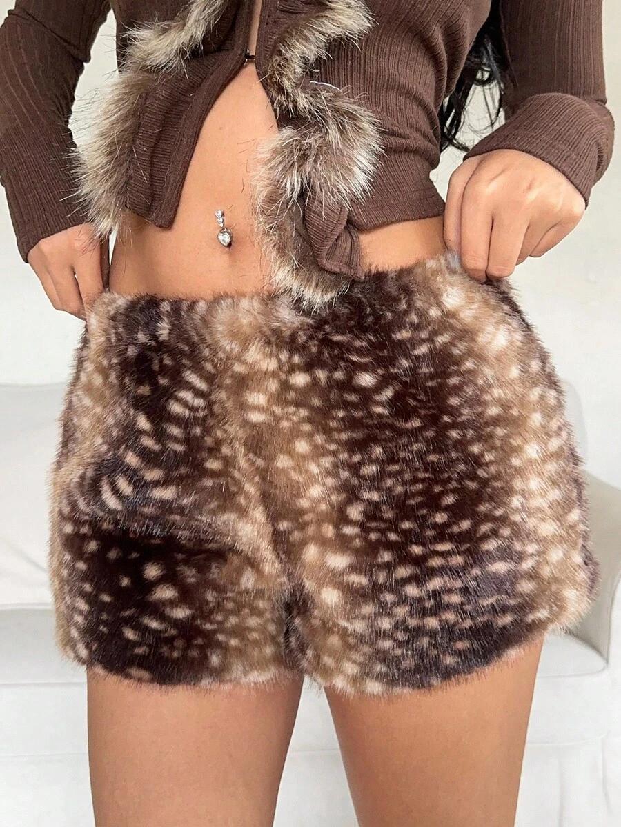 krótkie spodenki animal print