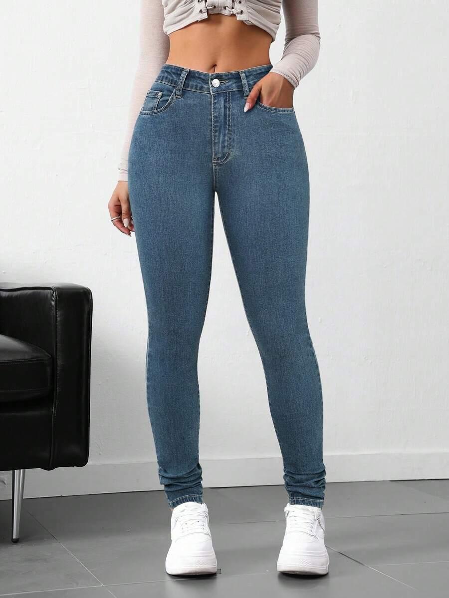 SPODNIE JEANS RURKI 