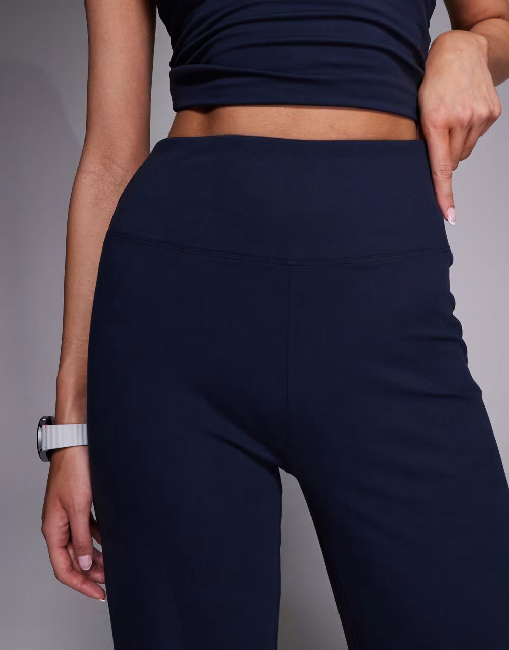 granatowe legginsy wysoki stan