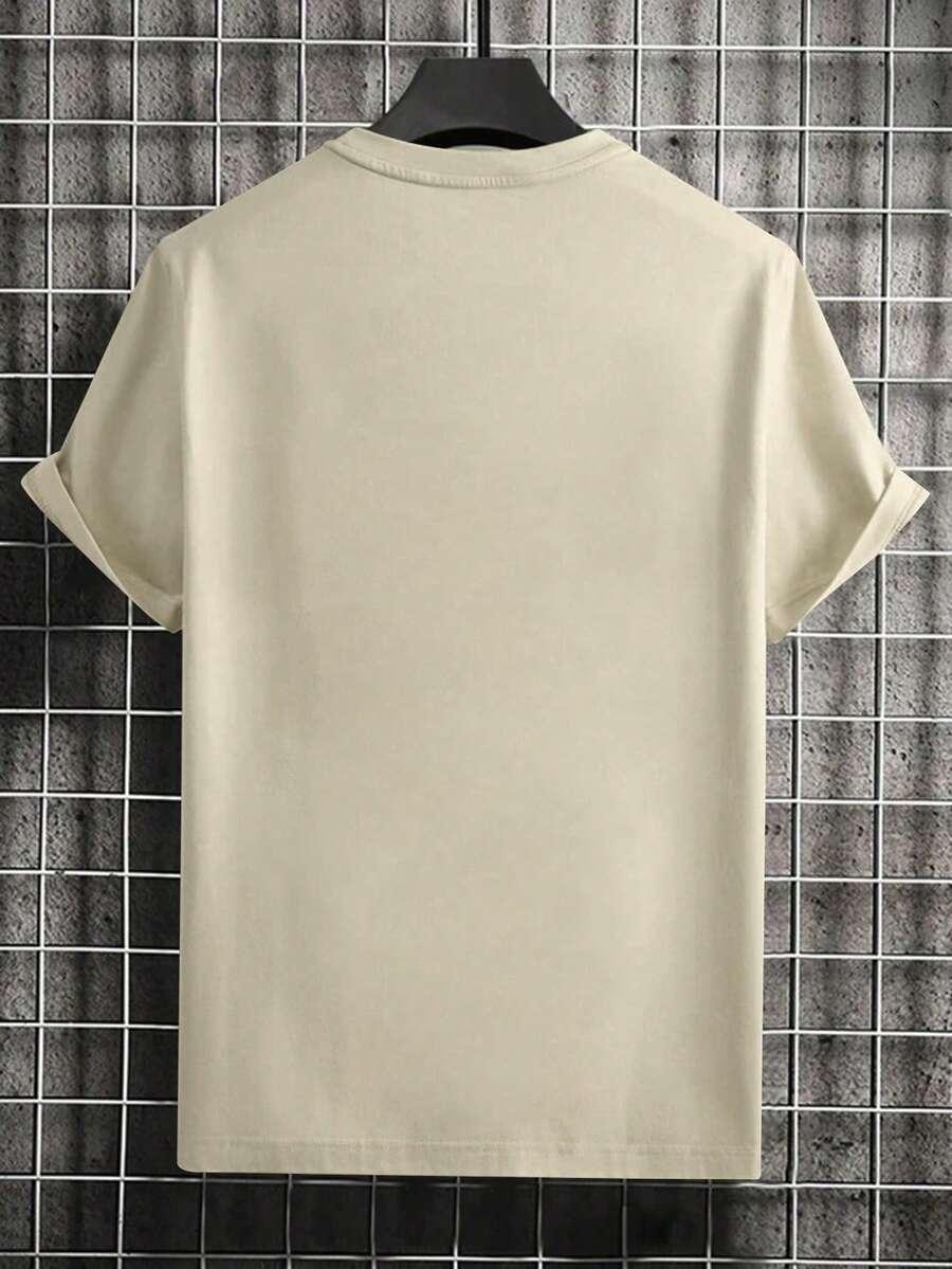 beżowy t-shirt basic