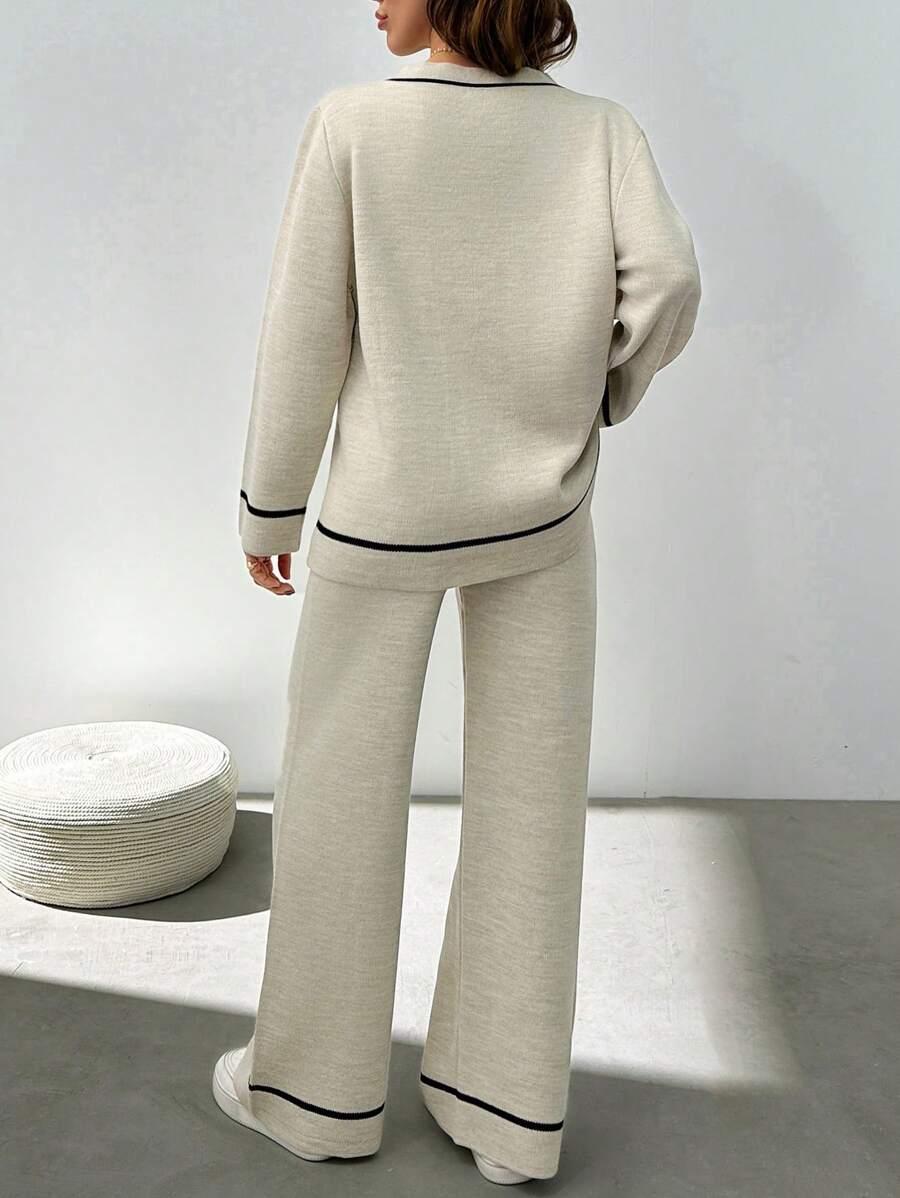KOMPLET SWETER I SPODNIE 