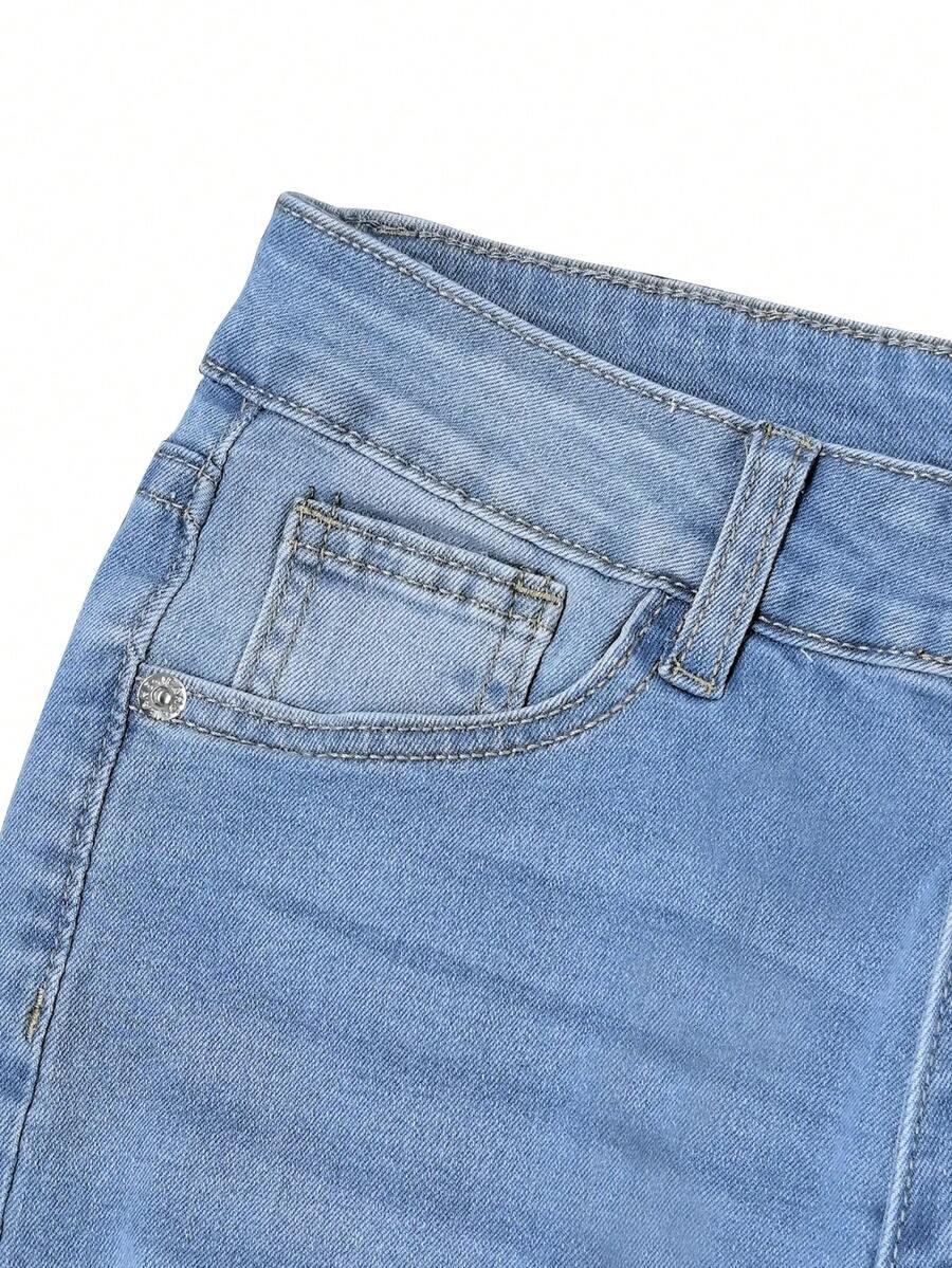 NIEBIESKIE SPODNIE JEANS