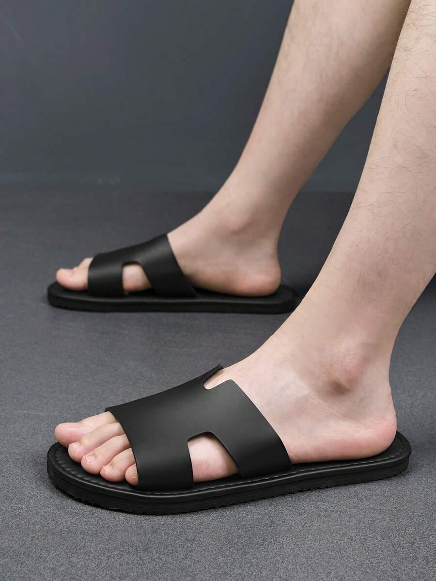 czarne klapki casual