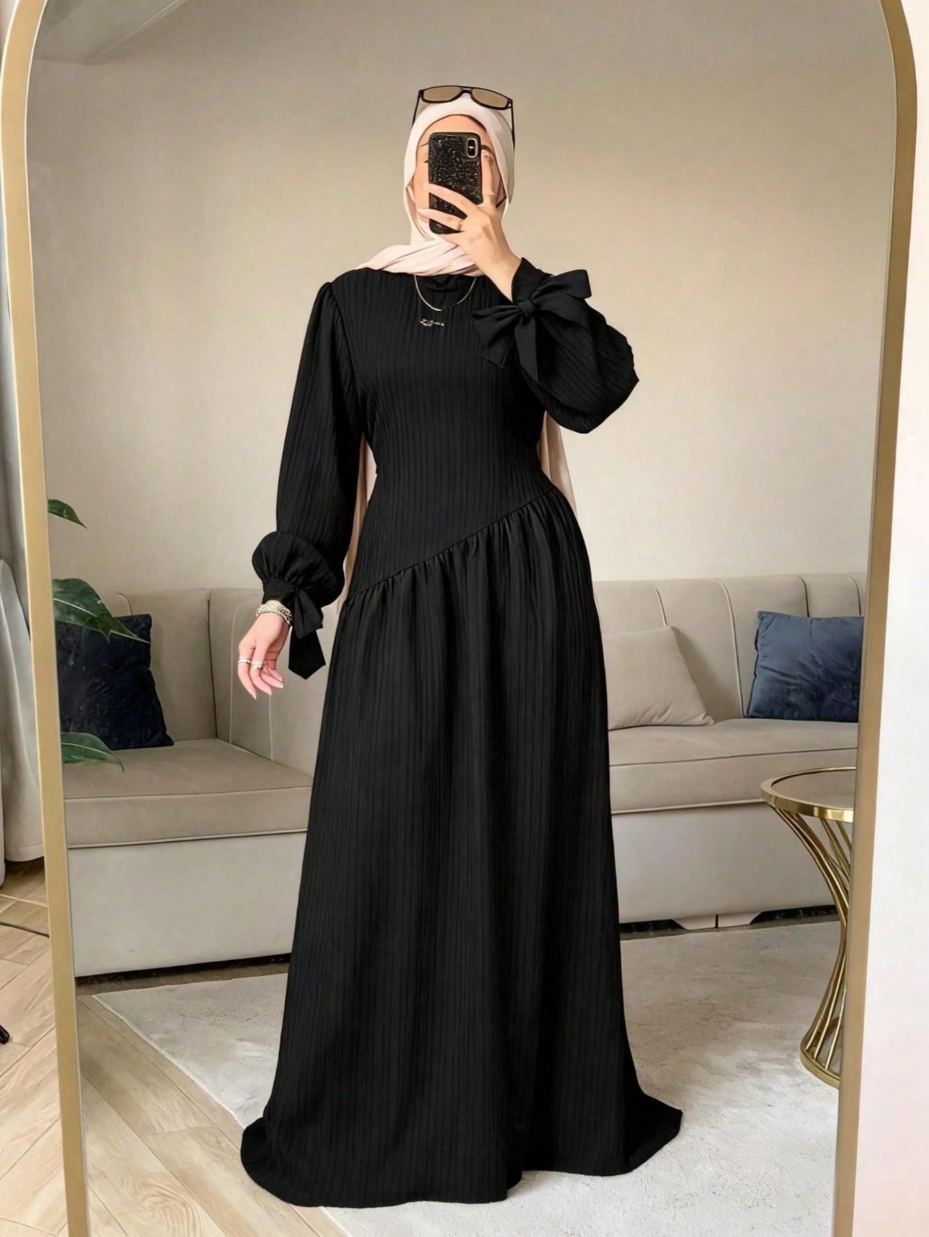 CZARNA SUKIENKA MAXI