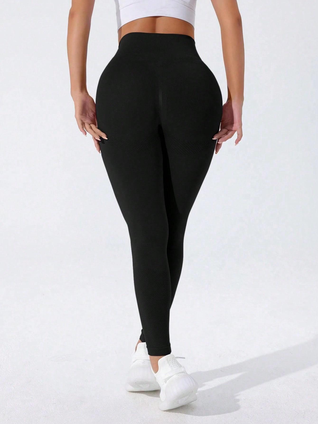 czarne sportowe legginsy 