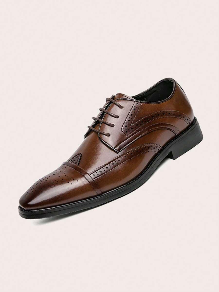 BRĄZOWE ELEGANCKIE BUTY