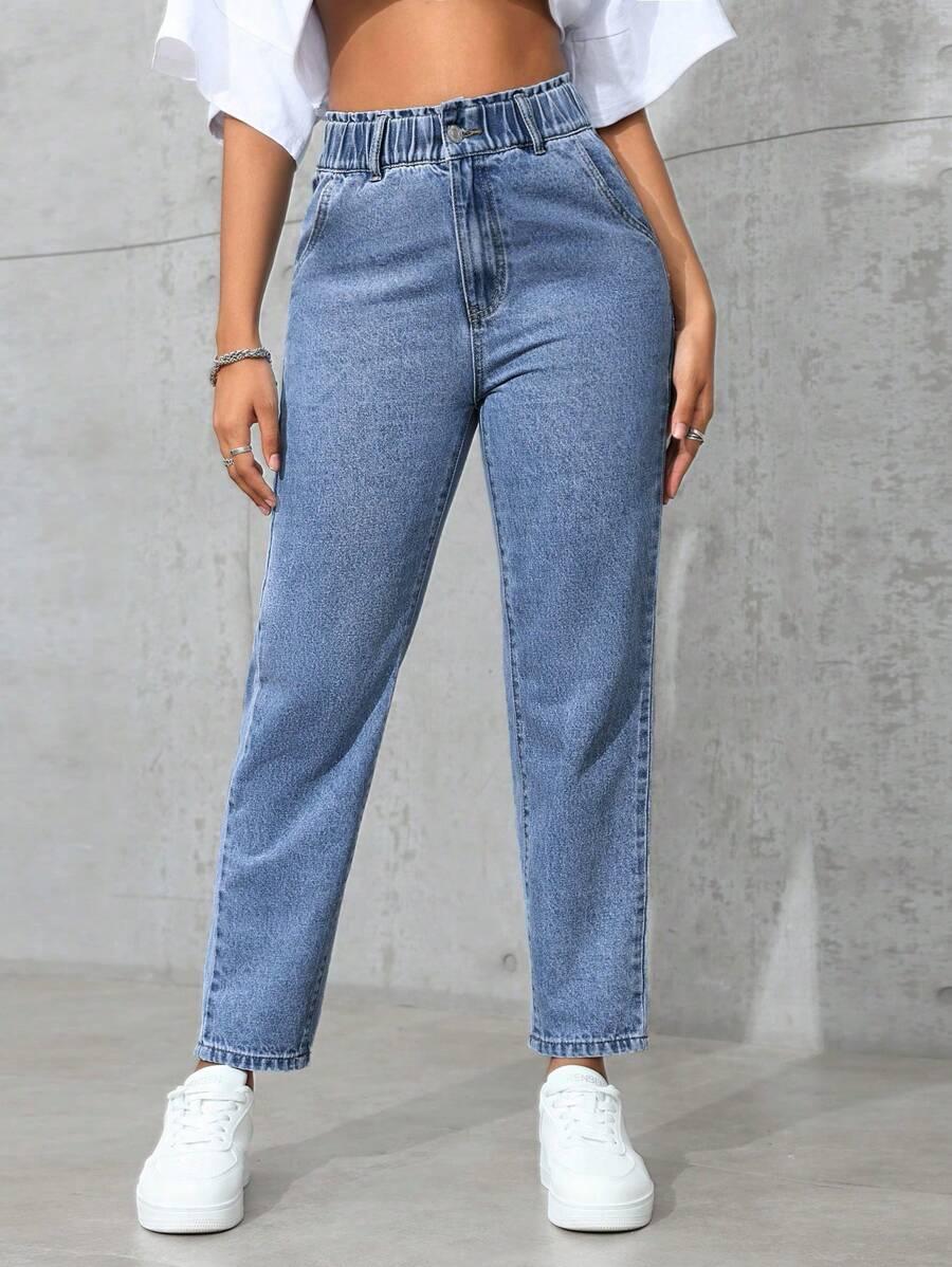 NIEBIESKIE SPODNIE JEANS 