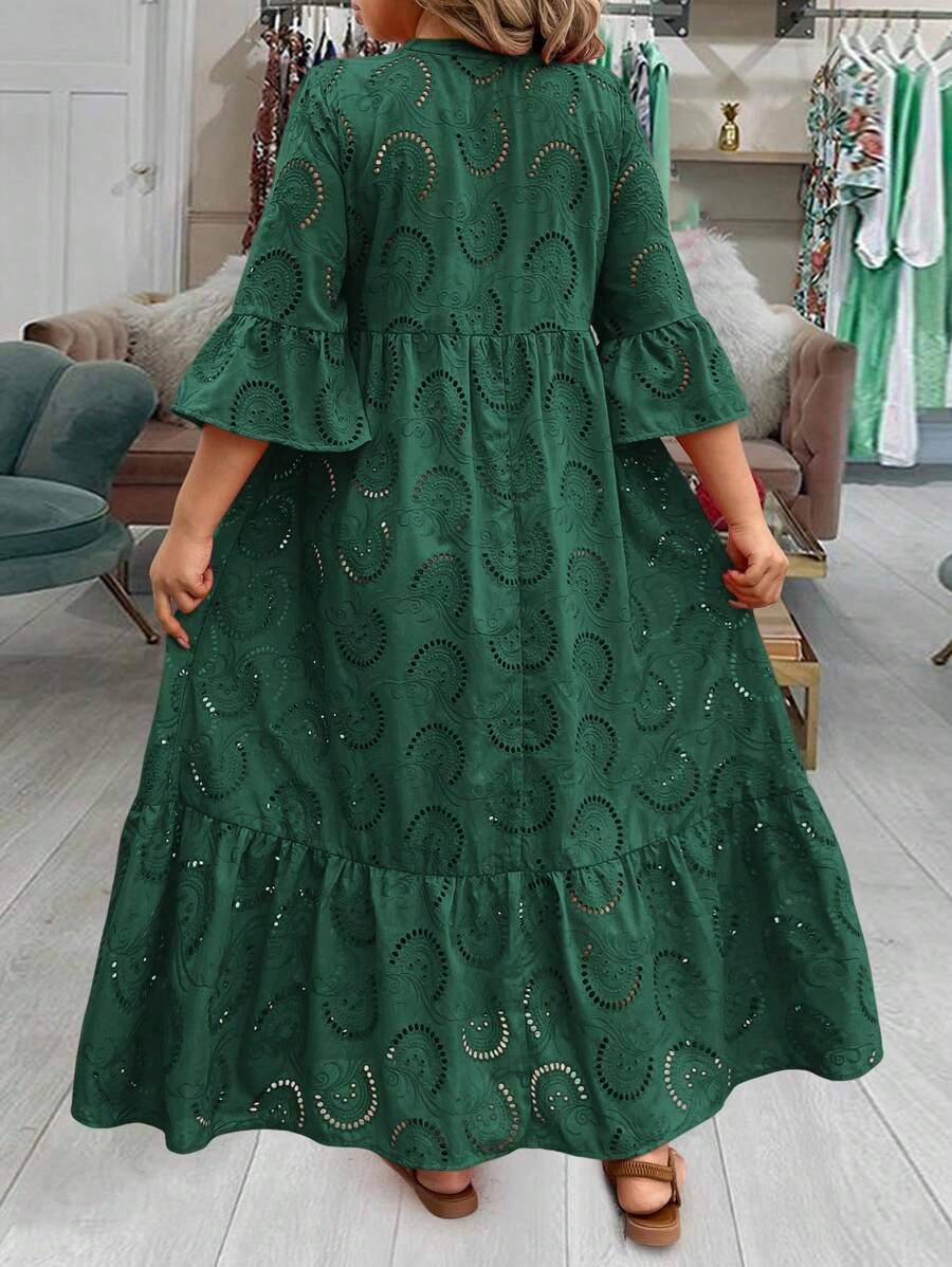 zielona maxi sukienka
