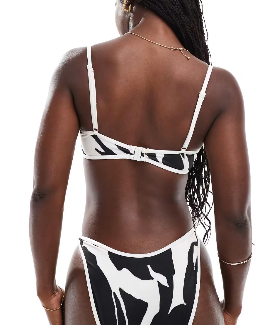 GÓRA OD BIKINI KONTRAST PRINT