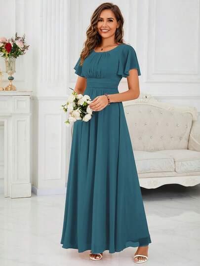 niebieska maxi sukienka 