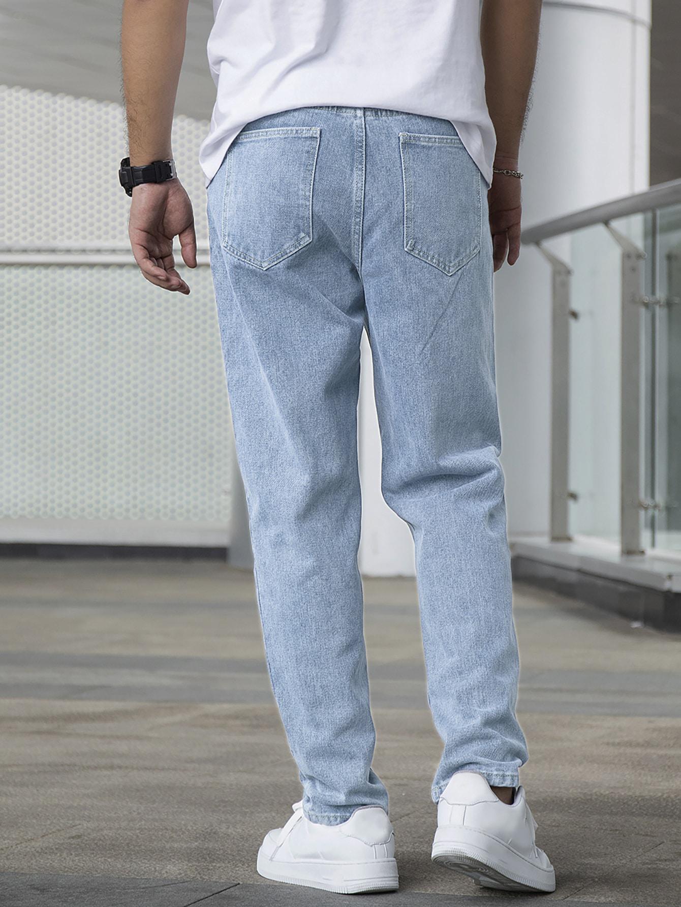 PROSTE SPODNIE JEANS