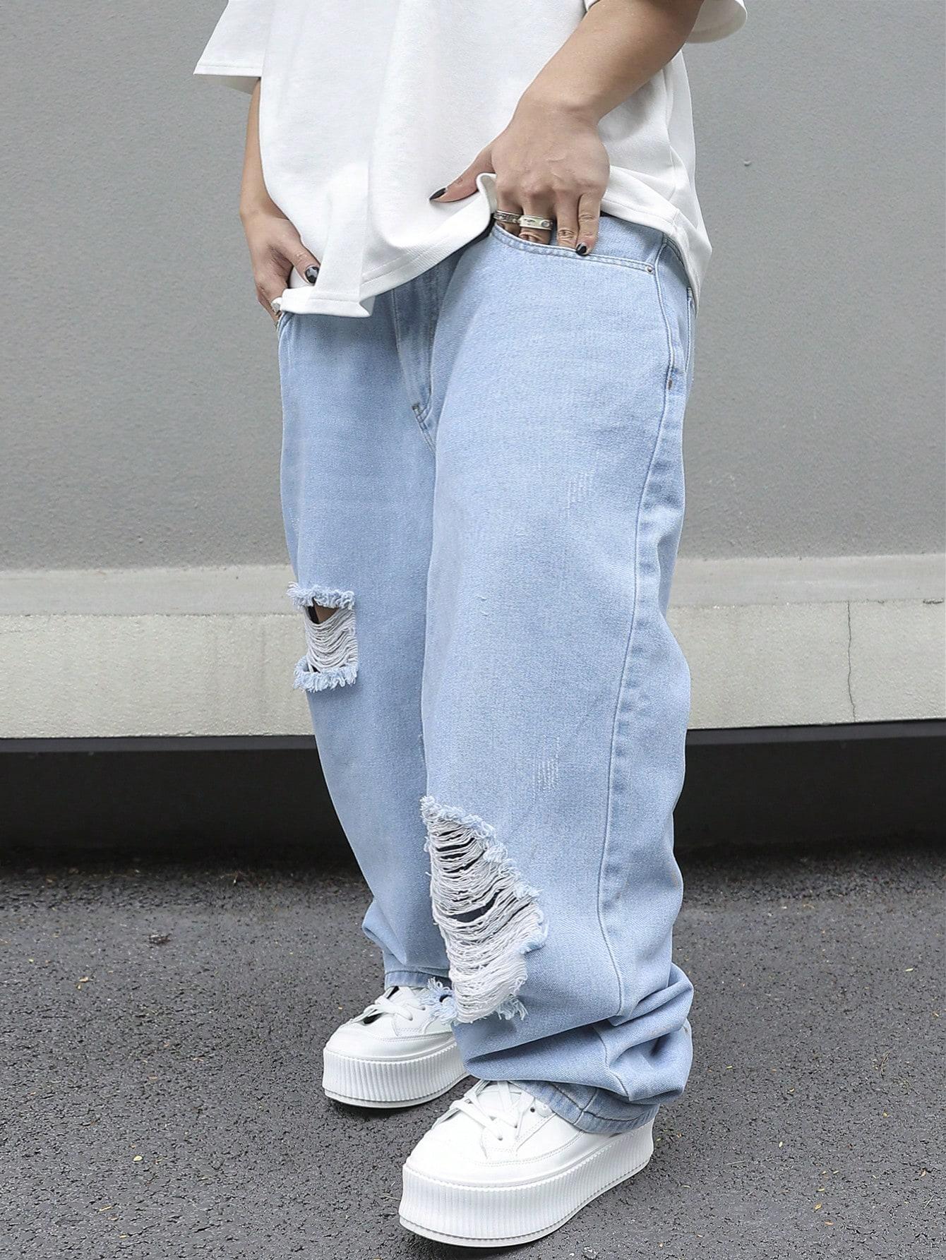 NIEBIESKIE SPODNIE JEANS
