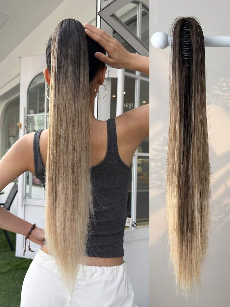 kucyk syntetyczny ombre średni blond