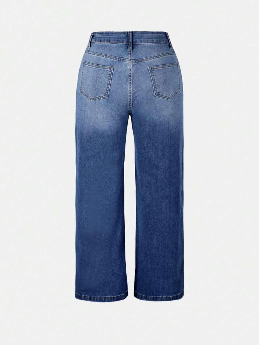 niebieskie spodnie jeans