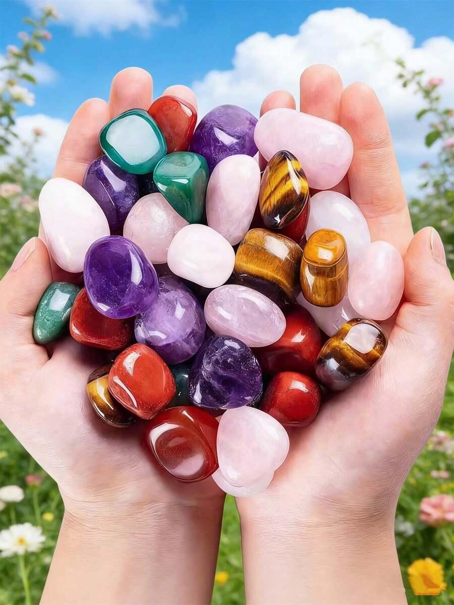 mix wielokolorowych kamyków 500g