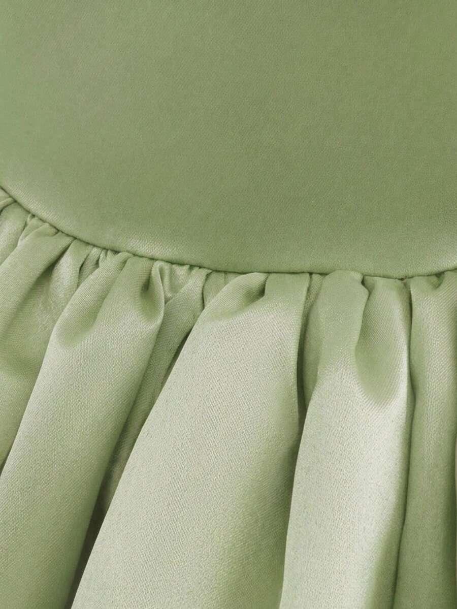 ZIELONA MINI SUKIENKA