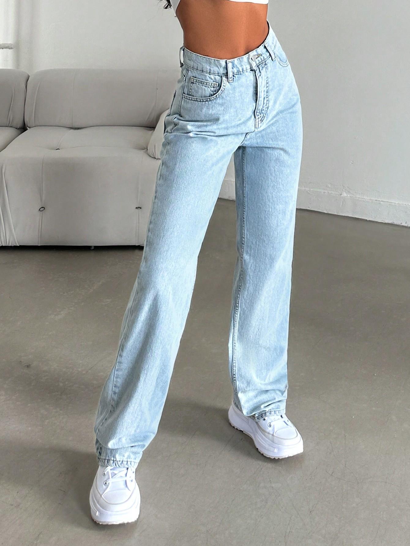 NIEBIESKIE SPODNIE JEANS 