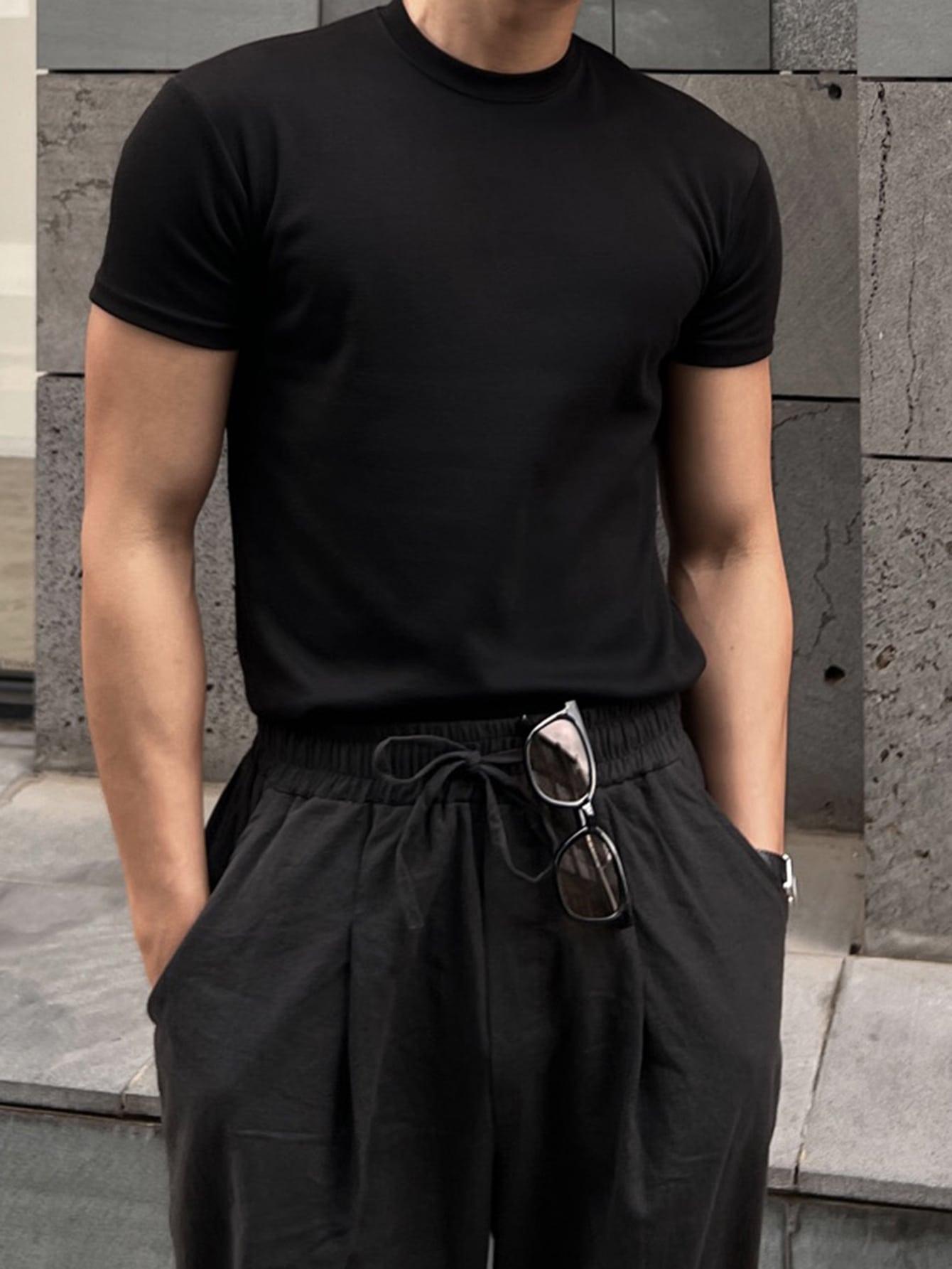 czarny T-SHIRT basic