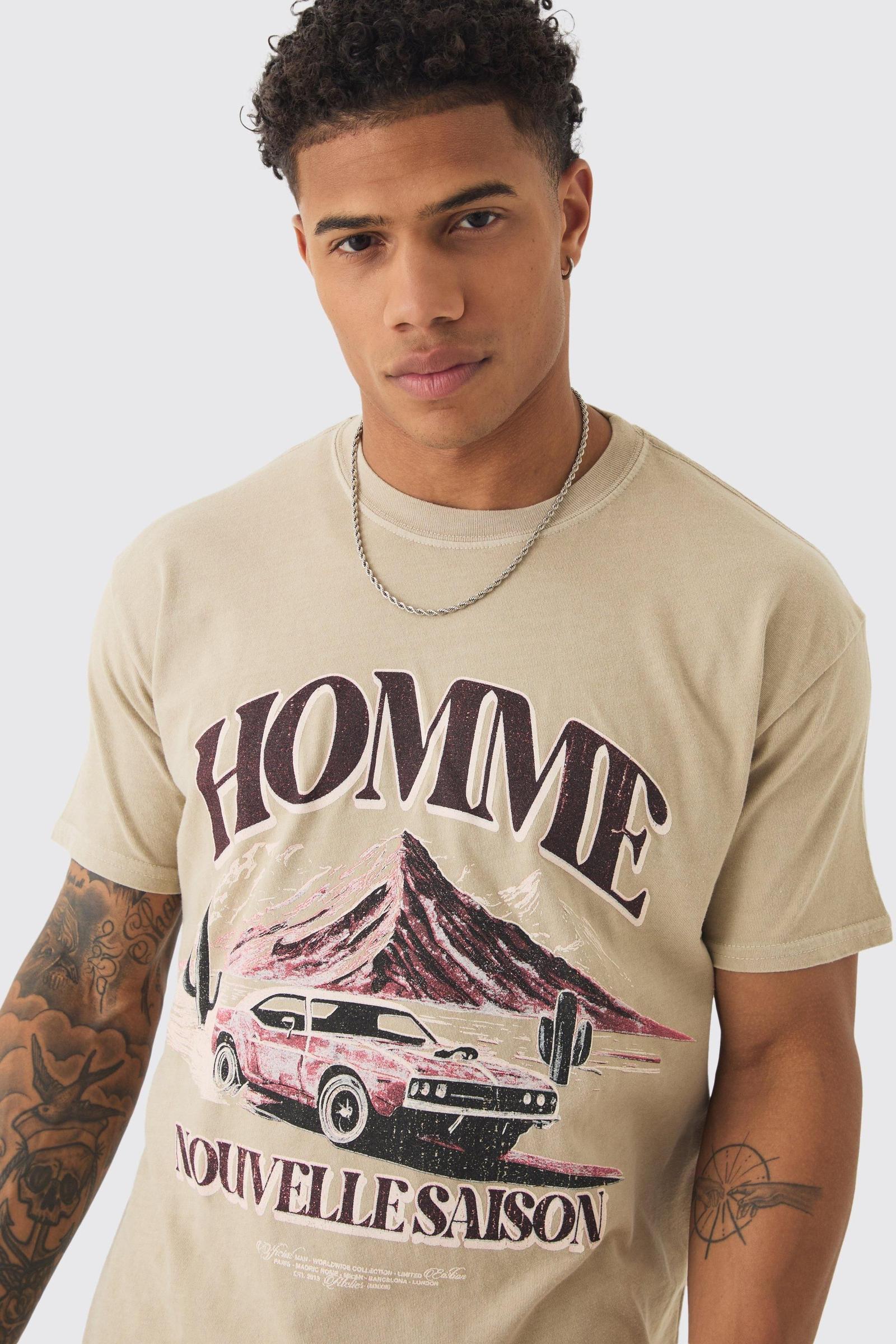 t-shirt oversize print 