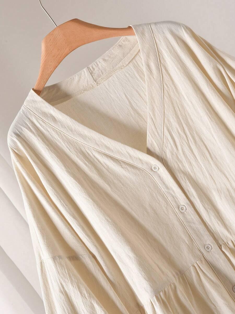 KOSZULA V-NECK DŁUGI RĘKAW 