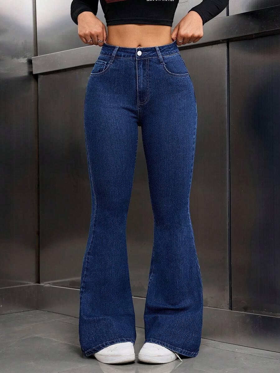 spodnie jeans dzwony