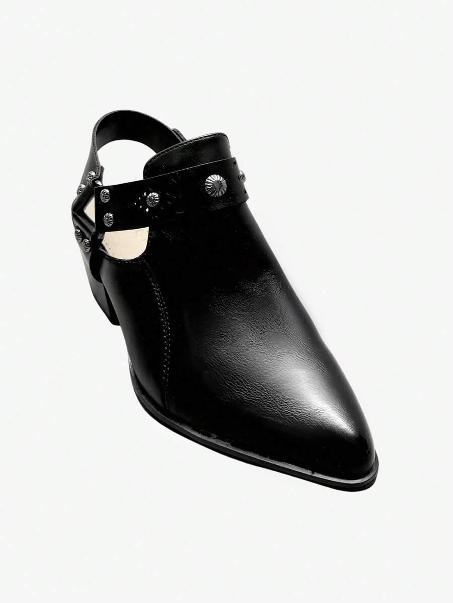 czarne buty obcas