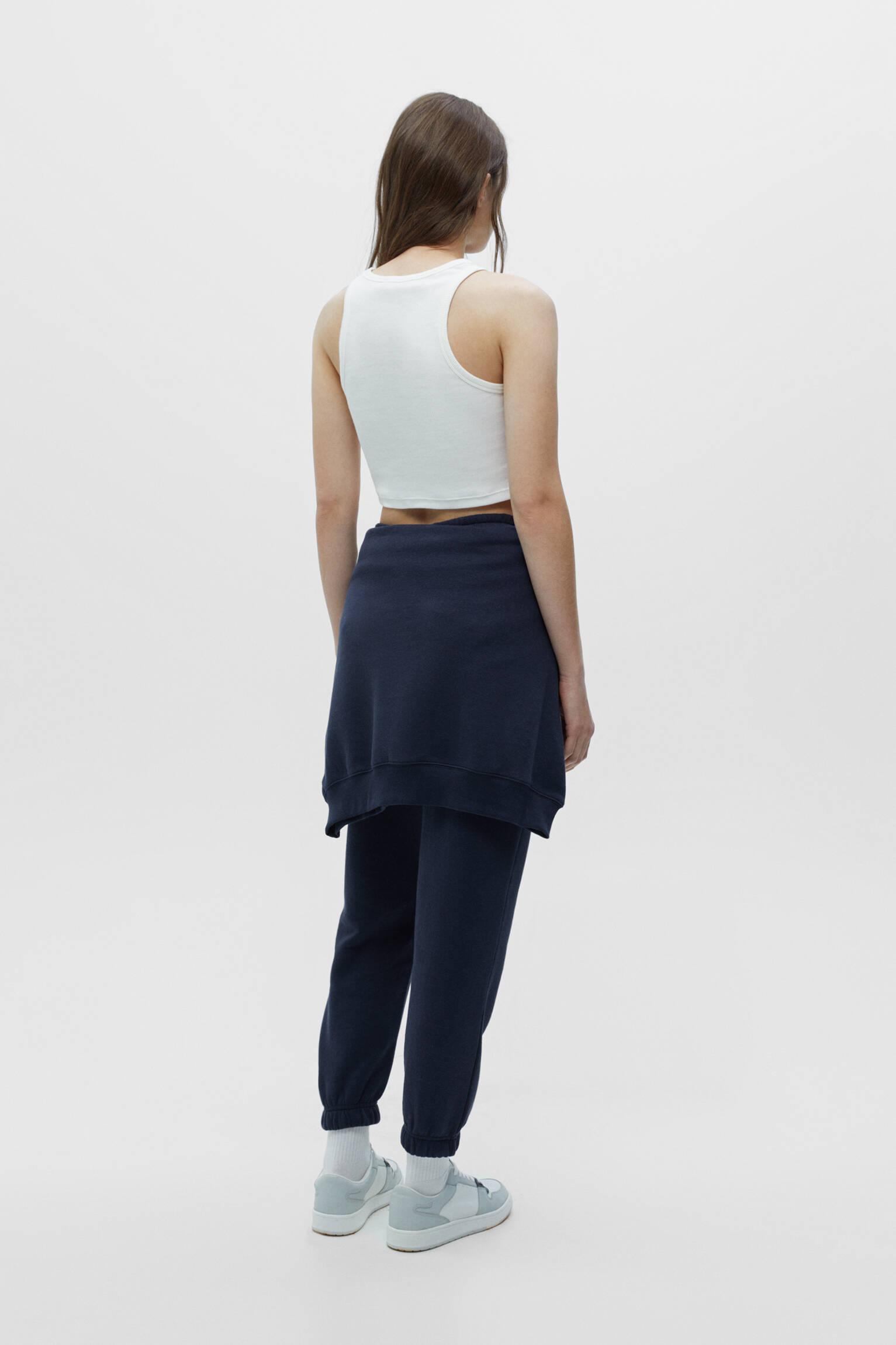 BIAŁY CROP TOP HAFT MELBOURNE
