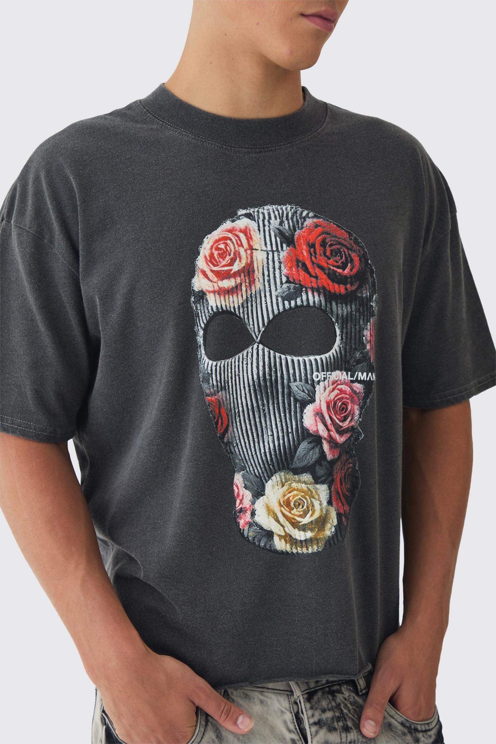 szary t-shirt nadruk