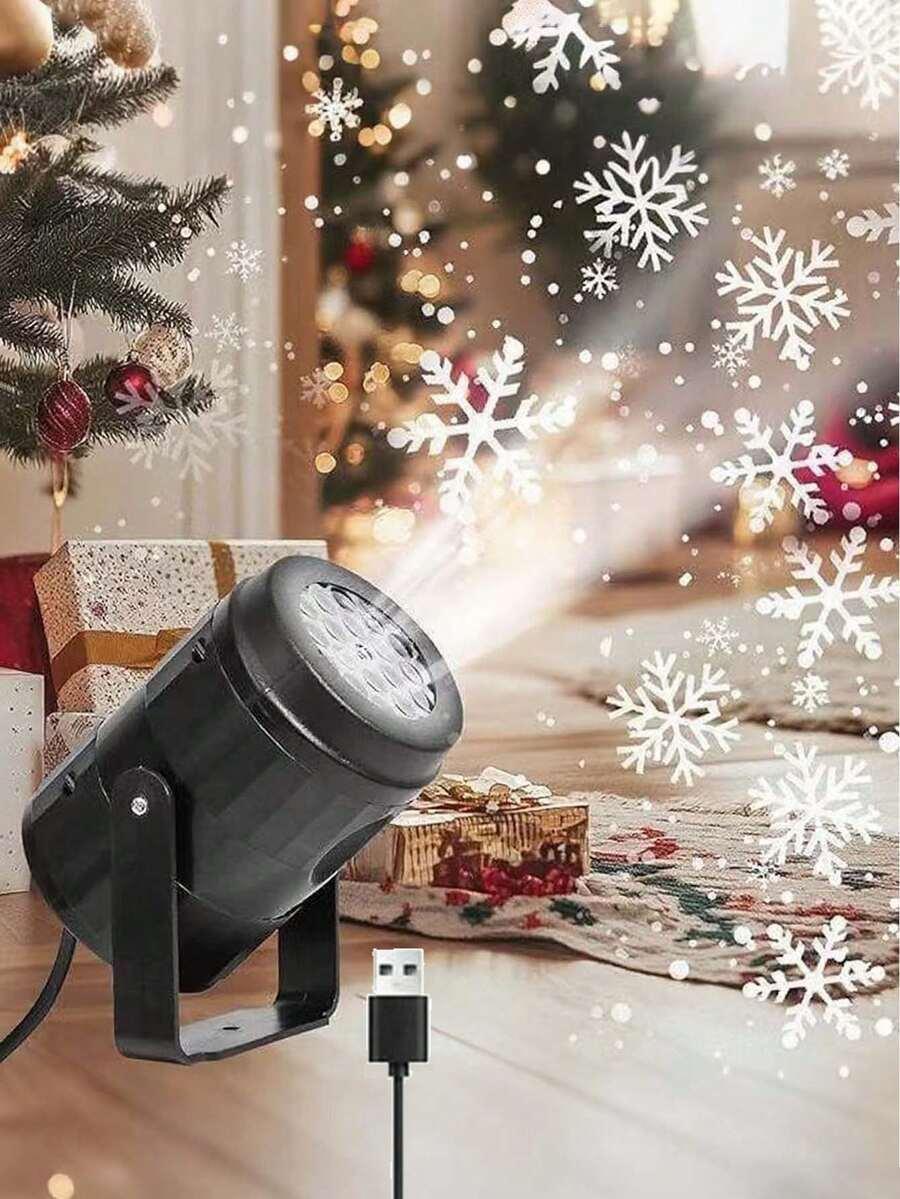 projektor led motyw świąteczny